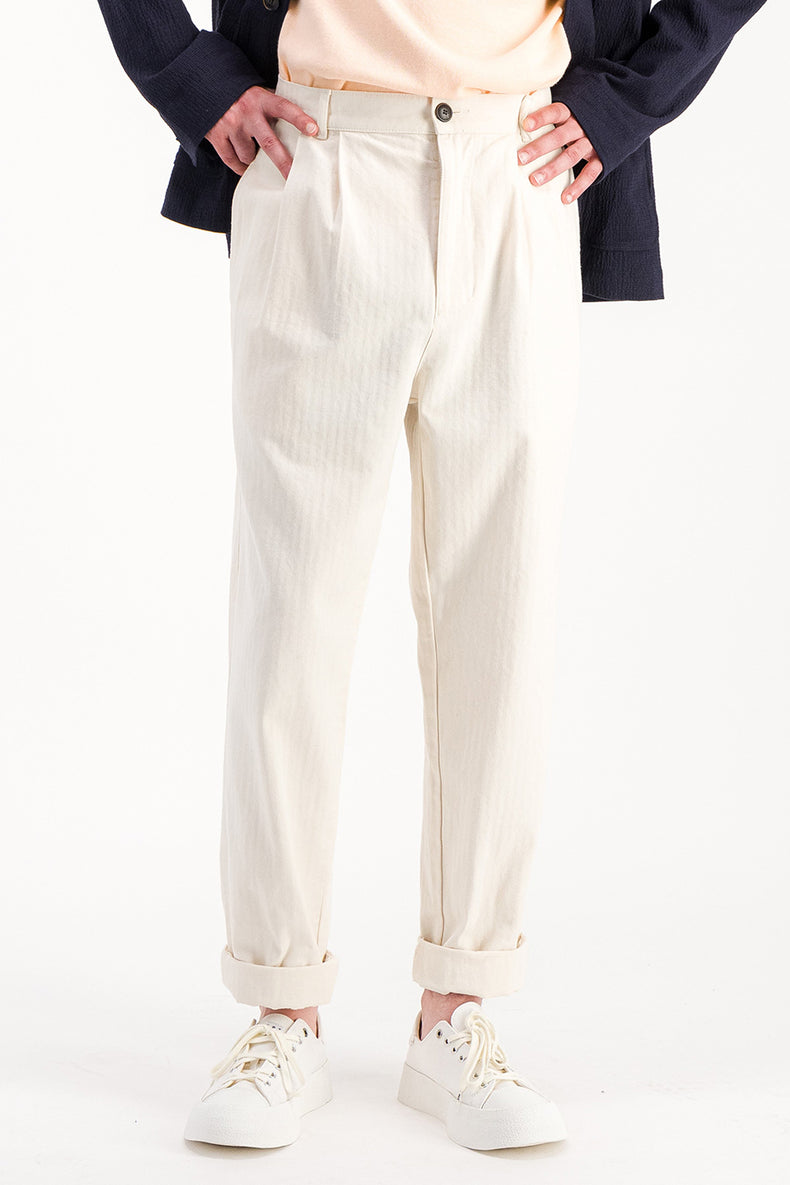 Off White Double Pleat Pants