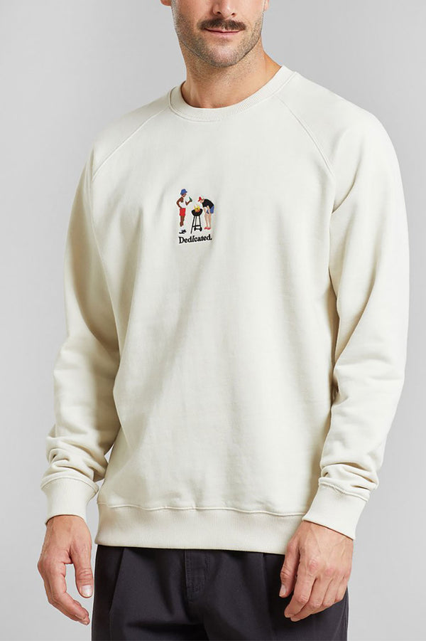 Oat White Rainy Day Malmo BBQ Sweatshirt