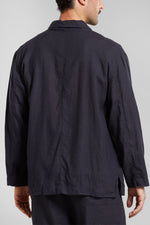 Phantom Black Hornstull Linen Blazer