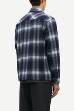 Navy Check Sacastor Overshirt