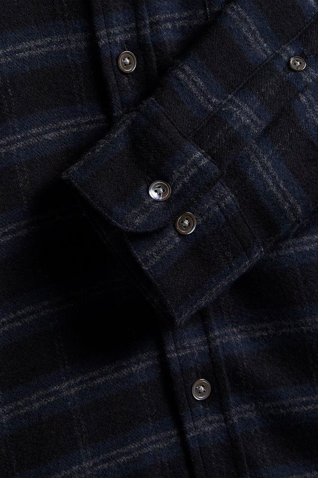 Navy Check Cachal Shirt