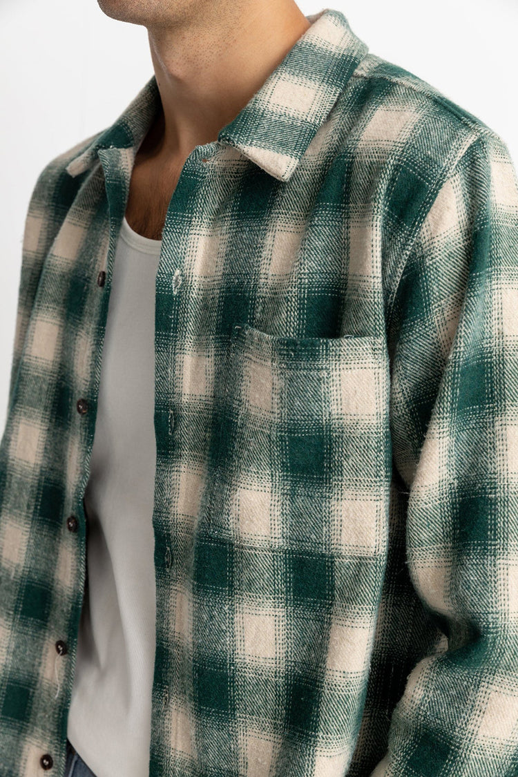 Green Plaid Flannel Shirt