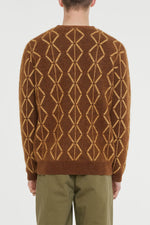 Brown Snow Star Cardigan