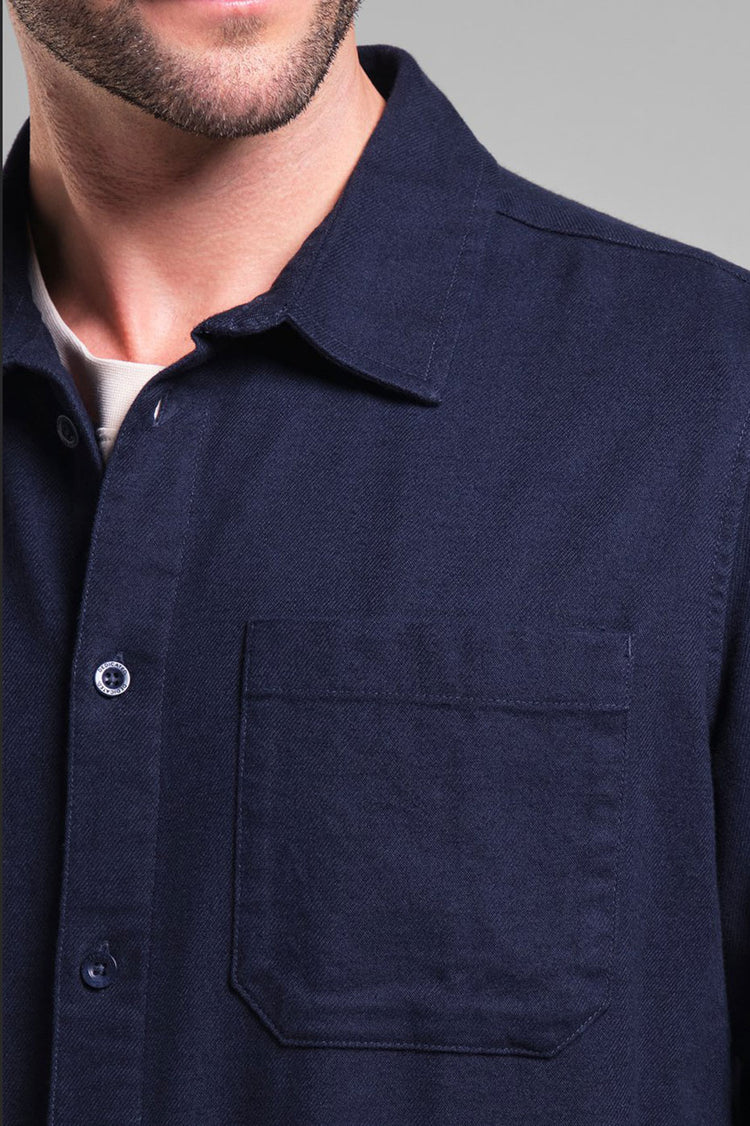 Navy Rute Flannel Shirt