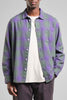 Purple Check Rute Shadow Flannel Shirt