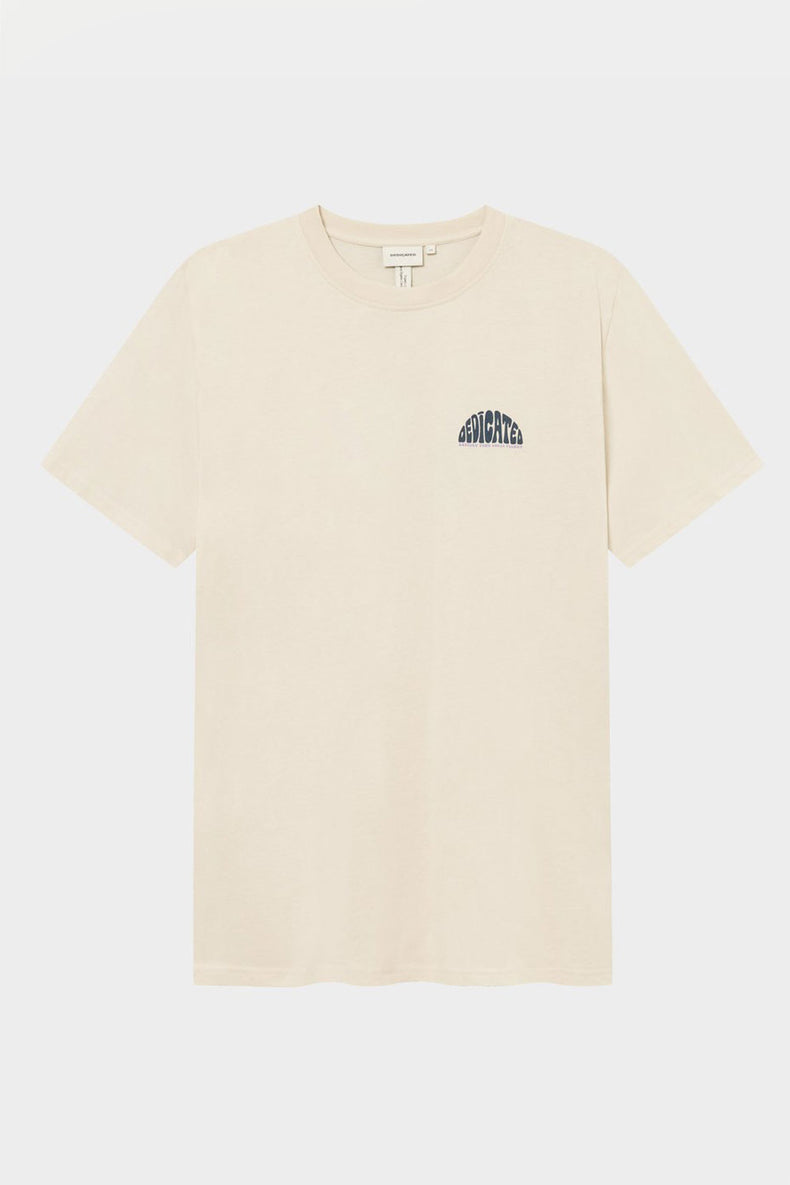 Oat White Stockholm Rising Logo Tee