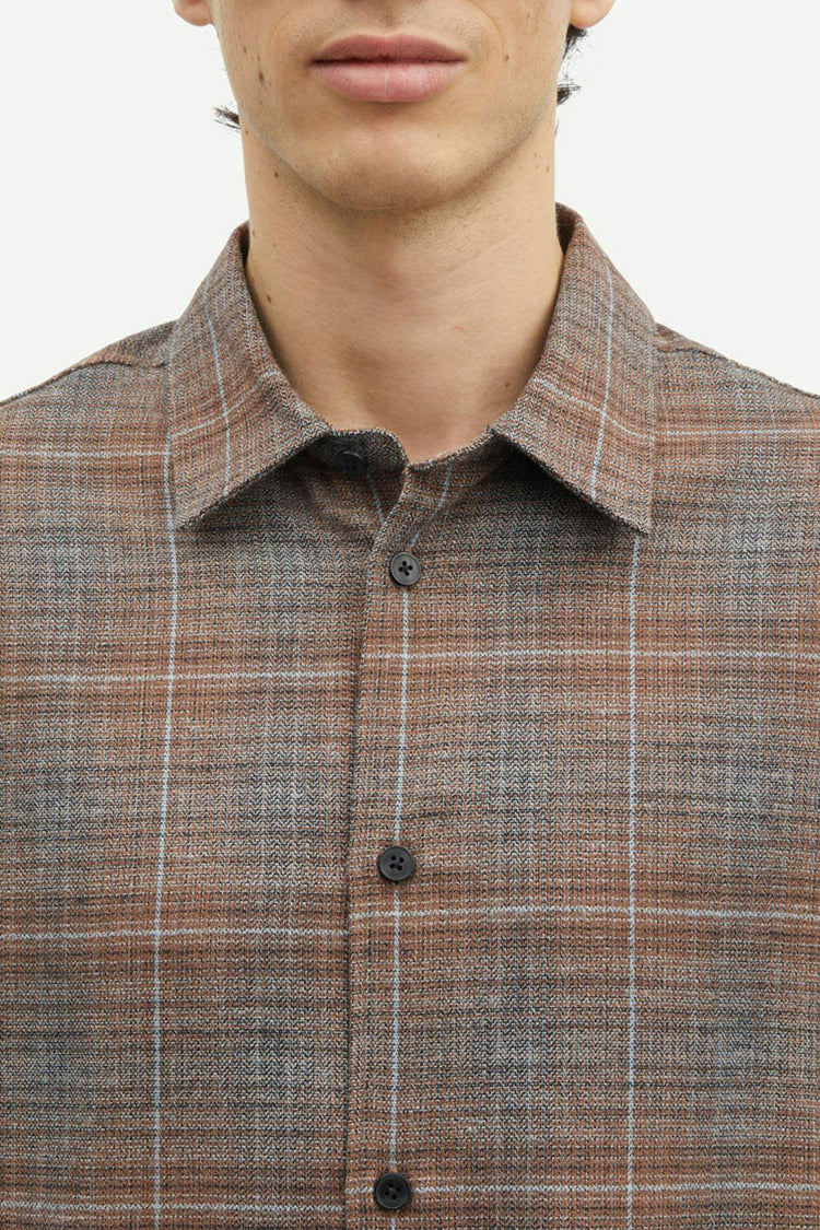 Cappuccino Melange Check Sadamon Shirt