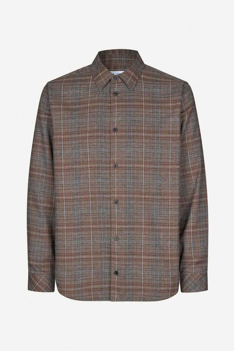 Cappuccino Melange Check Sadamon Shirt