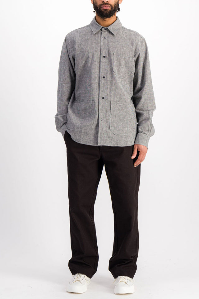 Grey Houndstooth Pioneer Shirt