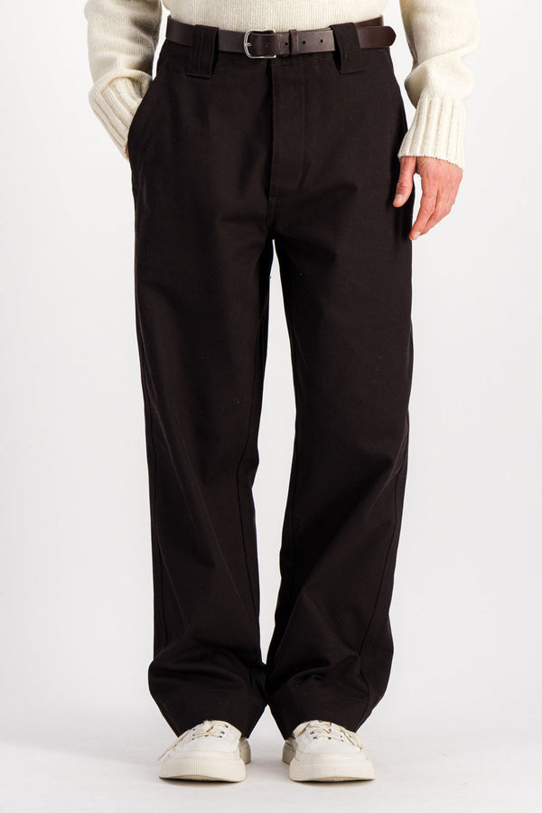 Dark Brown Dad Twill Pants