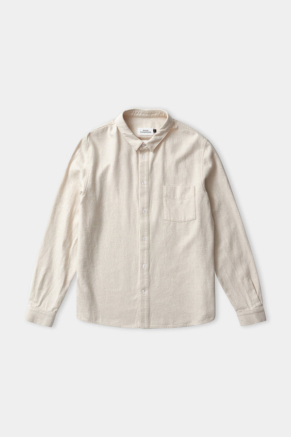 Eco Flannel Light Sand Simon Shirt