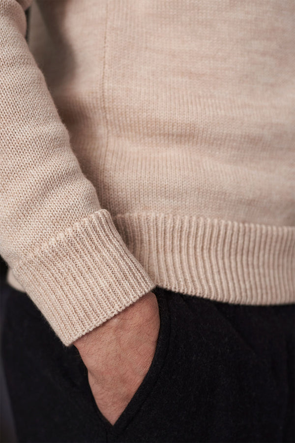 Merino Wool White Morten Jumper