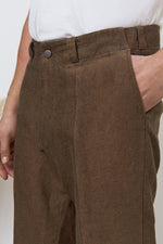 Winter Linen Camel Jostha Trousers