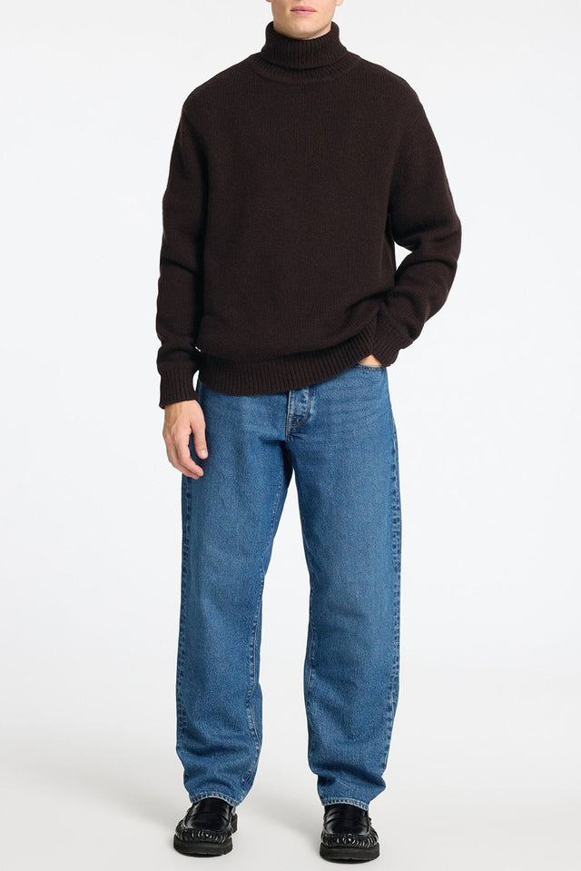 Chocolate Torte Cody Knit Relaxed Roll Neck