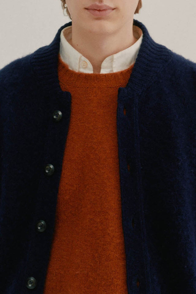 Navy Four Eyes Cardigan