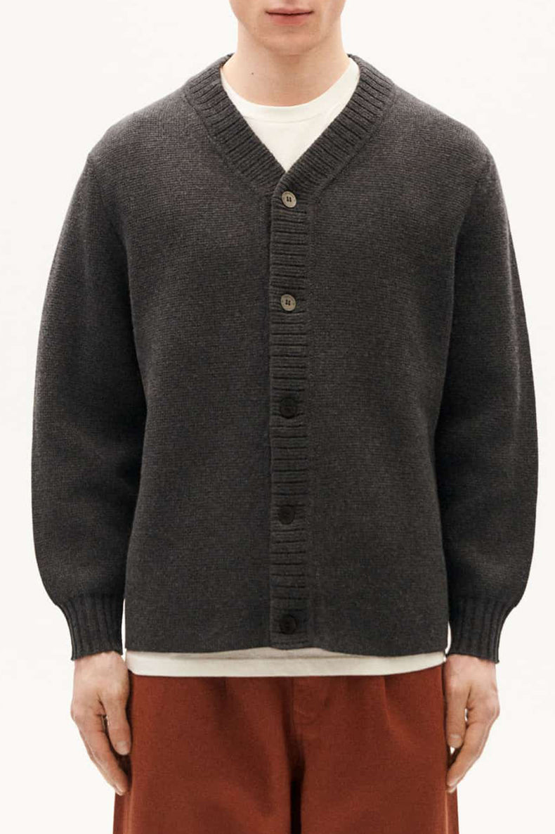 Dark Grey Marengo Nico Knitted Cardigan