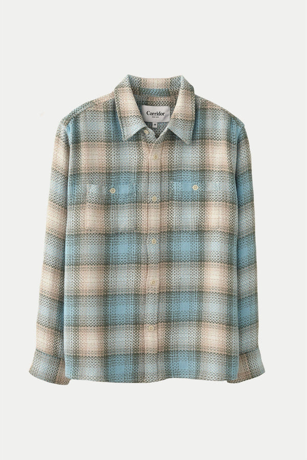 Blue Acid Plaid Lake View Shirt