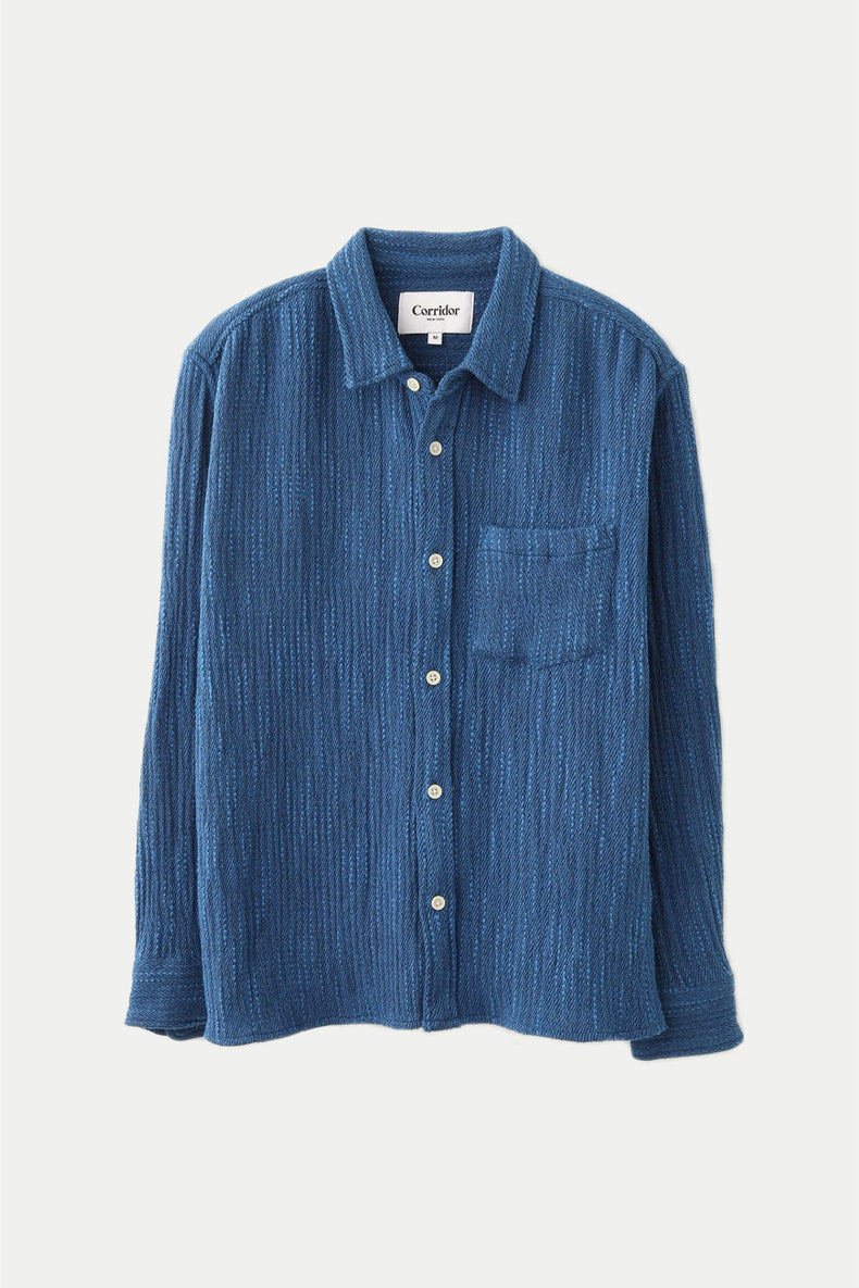 Blue Snowfall Twill Shirt