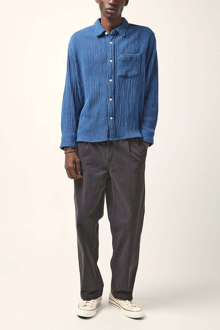 Blue Snowfall Twill Shirt