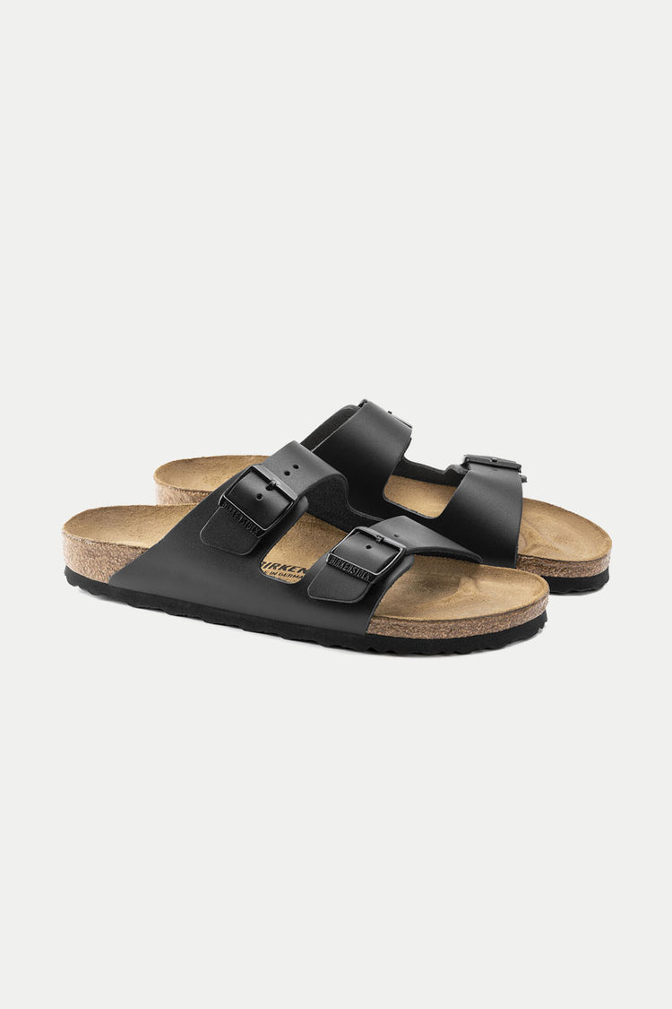 Black Arizona Leather Sandal Mens