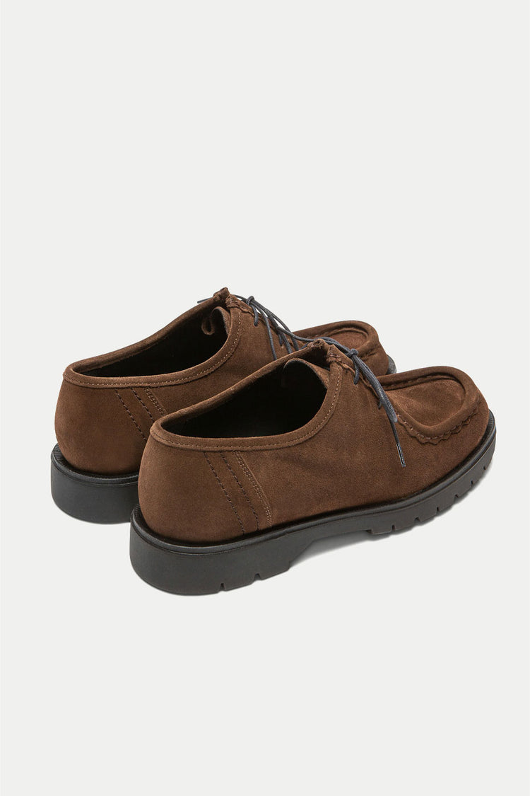 Chocolate Padror VV Suede Lace Up Shoes Mens