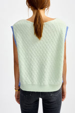 Canary Green Diow Knit Vest