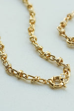 Gold Plated Polly Sayer Knot Chain Necklace