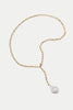 Gold Plated Polly Sayer Lariet Necklace