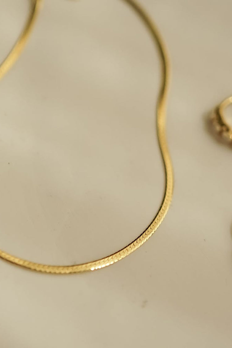 Gold Plated Fine Snake Chain Necklace