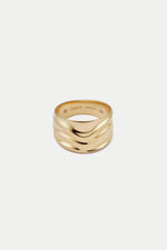 Gold Polly Sayer Chunky Tidal Ring
