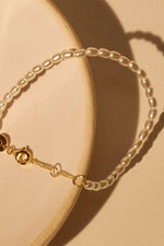 Gold Shrimps Seed Pearl Bracelet