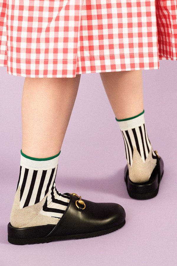 Black Elton Short Crew Socks