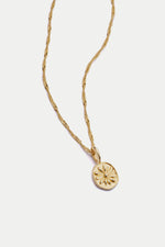 Gold Plated Daisy Flower Necklace