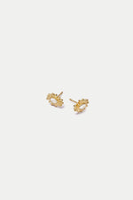 Gold Plated Daisy Mother of Pearl Stud Earrings