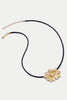 Gold Daisy Large Cord Necklace