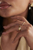 Gold Plated Organic Chunky Band Ring