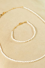 Gold Plated Freshwater Seed Pearl Necklace