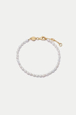 Gold Plated Freshwater Seed Pearl Bracelet