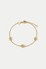 Gold Plated Daisy Chain Flower Bracelet