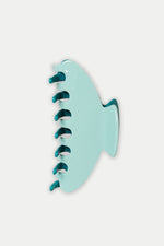 Teal Blue Robin Large Hair Claw