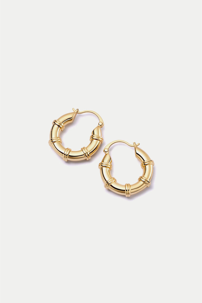 Gold Chunky Hoop Earrings