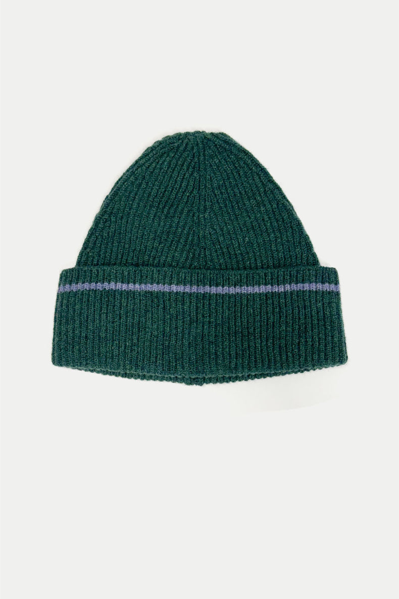 Dark Green Bald Knight Beanie