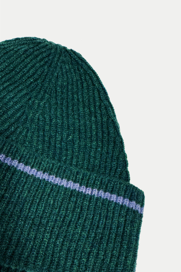 Dark Green Bald Knight Beanie