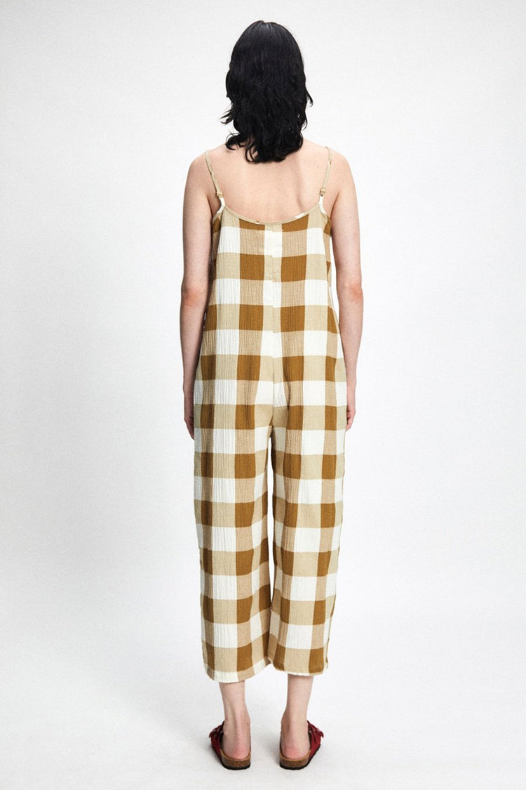 Brown Check Astro Overall