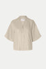 Sandshell Lyra Boxy Linen Shirt