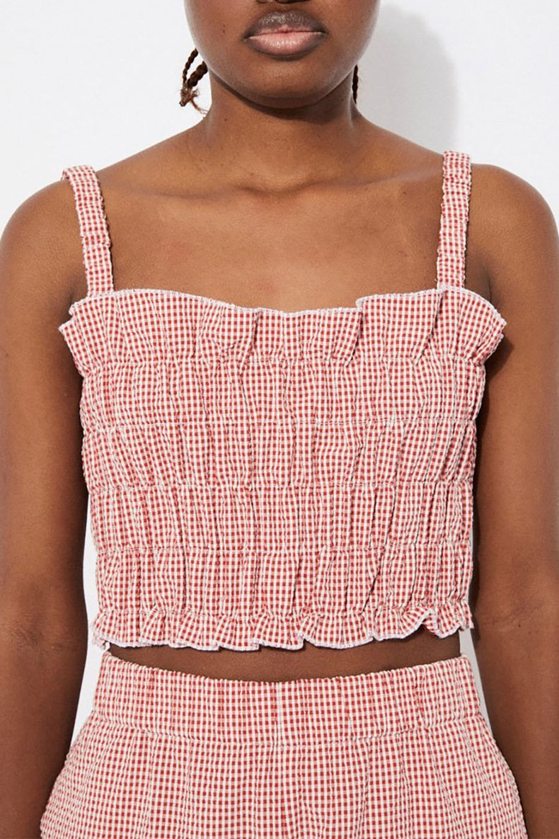 Checkered Mercury Vichy Top