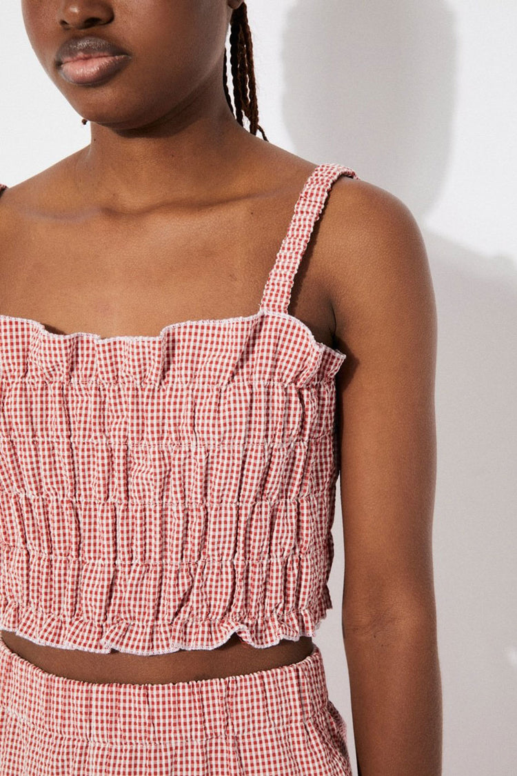 Checkered Mercury Vichy Top