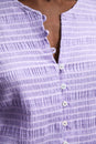 Lilac Jali Flared Shirt