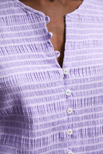 Lilac Jali Flared Shirt