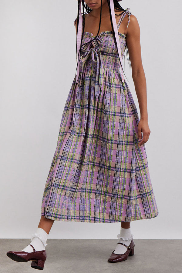 Cindy Check Hettie Midi Dress